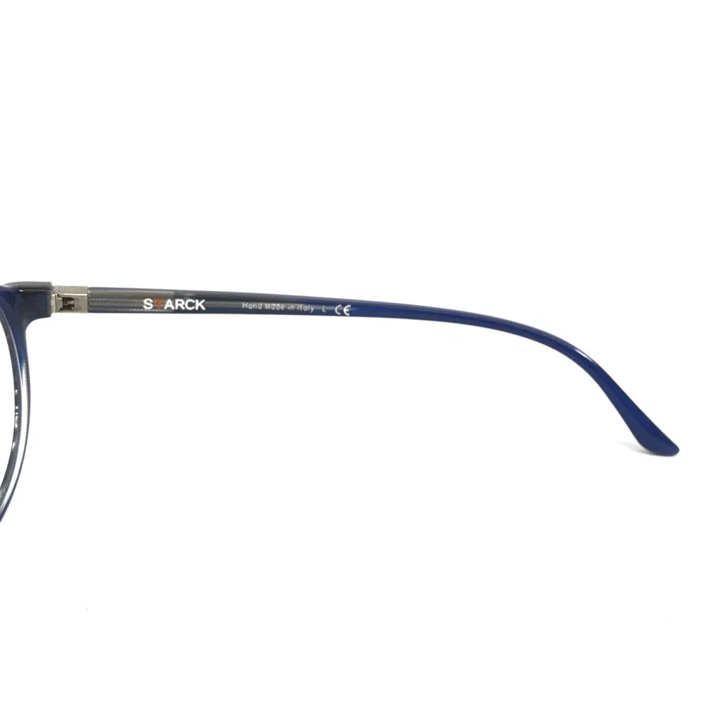 Starck Eyeglasses Frames SH3035 0020 Blue Round Full Rim 50-19-140